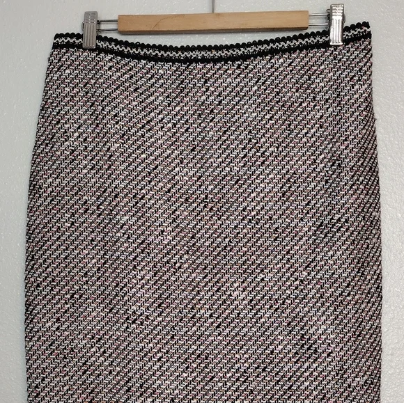 NWT Talbots Petite Women's Back Zipper Ombre Tweed Pencil Business Office Skirt - Picture 3 of 16